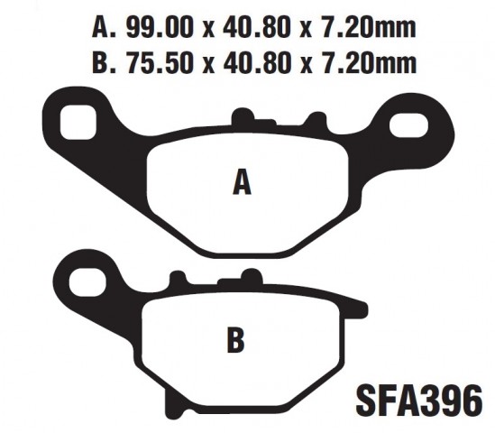 Ön Fren Balatası Sfa396 / Suzuki An 125 - Address 110