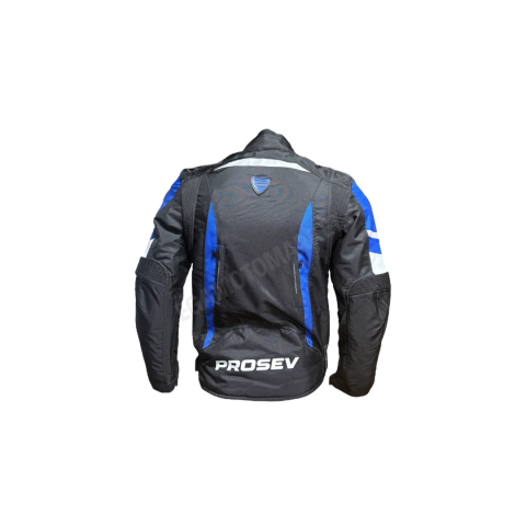 Prosev Jkt01 Blue 4 Mevsim Motosiklet Montu – Mavi Ce Onaylı, Reflektörlü, Dayanıklı Kumaşlı