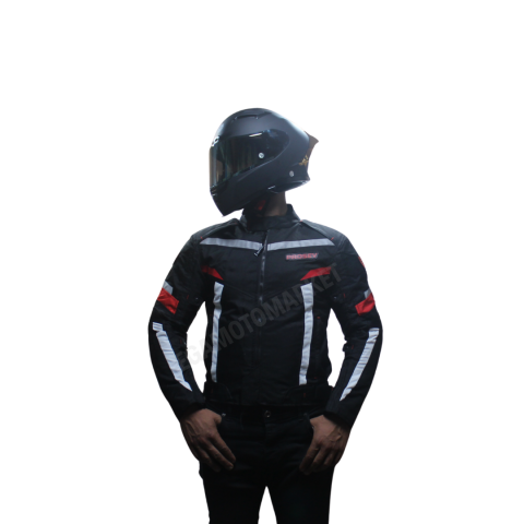 Prosev Jkt01 Red 4 Mevsim Motosiklet Montu – Kırmızı Ce Onaylı, Reflektörlü, Dayanıklı Kumaşlı XL