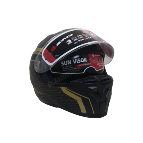 Scoyco Blade Full Face Kask – Güneş Vizörlü Dot-ce