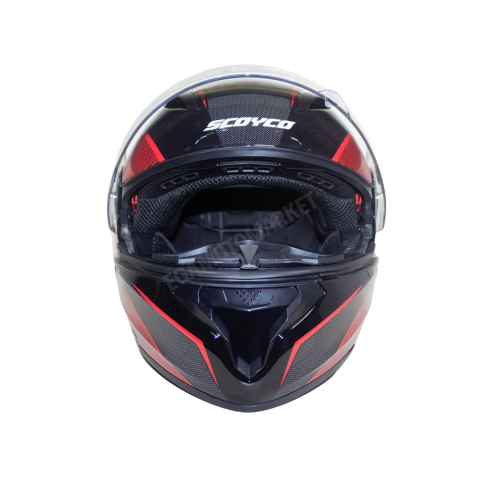 Scoyco Night Ff-868 Çene Açılır Kask – Güneş Vizörlü, Dot-ce