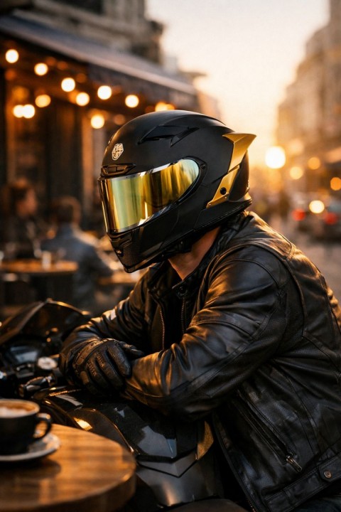 Scoyco Ff-871 Yaksha Full Face Motosiklet Kaskı (siyah-altın)