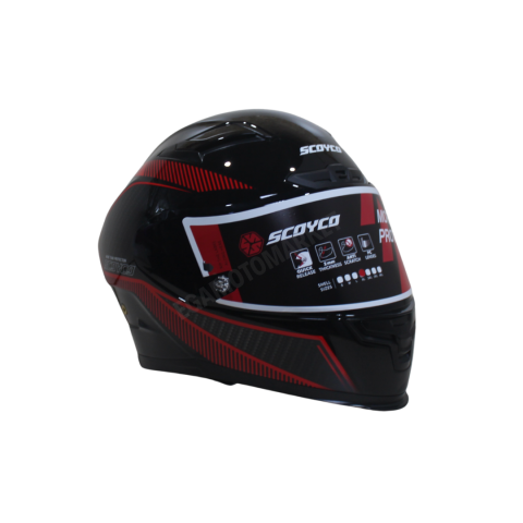 Scoyco Fire Ff-871 Full Face Kask – Güneş Vizörlü Dot-ce