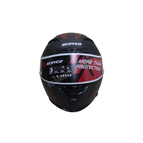 Scoyco Freedom Full Face Kask – Güneş Vizörlü Dot-ce