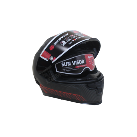 Scoyco Freedom Full Face Kask – Güneş Vizörlü Dot-ce