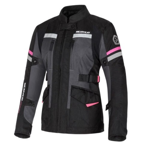 Scoyco Jk122k Bayan Motosiklet Montu 4 Mevsim Oxford 600-d Dayanıklı Kumaş Motorcu Mont Black