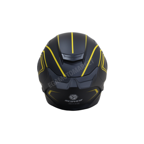 Scoyco M-871 Flash Full Face Kask – Güneş Vizörlü, Dot-ce Onaylı, Siyah