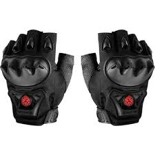 Scoyco Mc29d Full Korumalı , Avuç İçi Korumalı Spor Kesim Yarım Parmak Eldiven Siyah