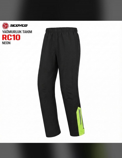Scoyco Rc 10 Yağmurluk Takımı Neon Bay / Bayan