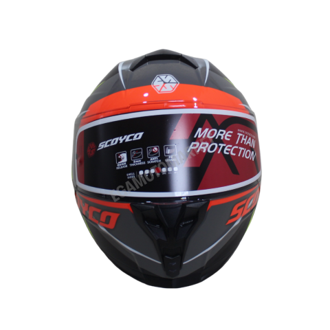 Scoyco Shark Full Face Kask – Güneş Vizörlü Dot-ce