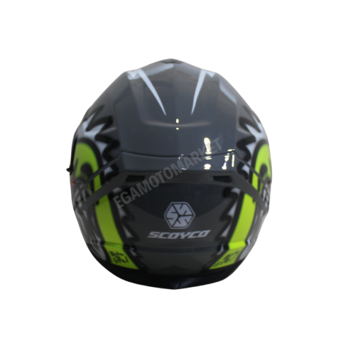 Scoyco Shark Full Face Kask – Güneş Vizörlü Dot-ce