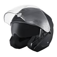 Scoyco Shuttle Of-669 Yarım Kask Mat Siyah – Güneş Gözlüğü, Dot-ce