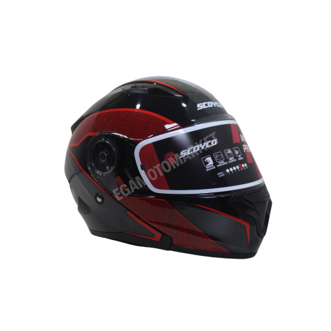 Scoyco Sky Breaker Ff-868 Çene Açılır Kask – Güneş Vizörlü, Dot-ce