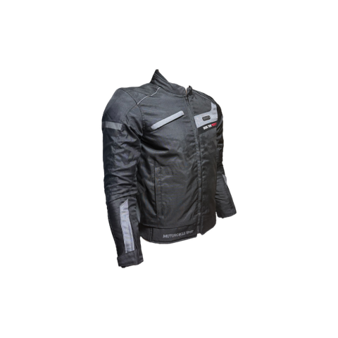 Snl 5305 Gray 4 Mevsim Kısa Motosiklet Montu – Siyah,gri Ce Koruma, Su Geçirmez, Reflektörlü