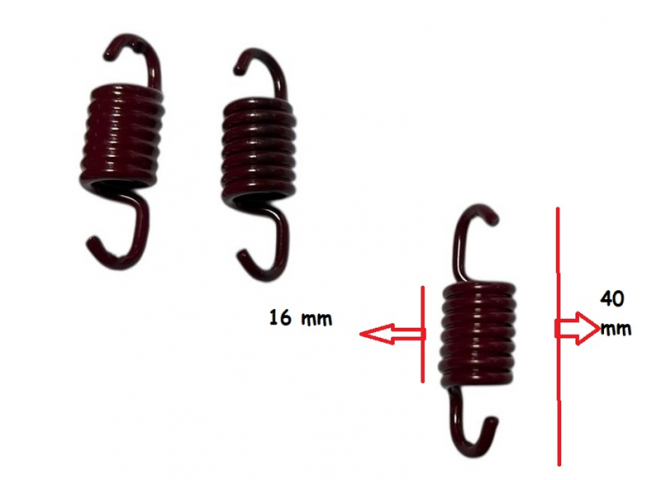 (speed Up) 3'lü Gy6 Scooter 125 / 150  (rks) 1500 Rpm (kırmızı) Performans Debriyaj Balata Yayı Seti