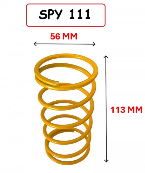 (speed Up) Gy6 Scooter 125 / 150 (1250rpm - Sarı) Performans Arka Varyatör Yayı Spy 111