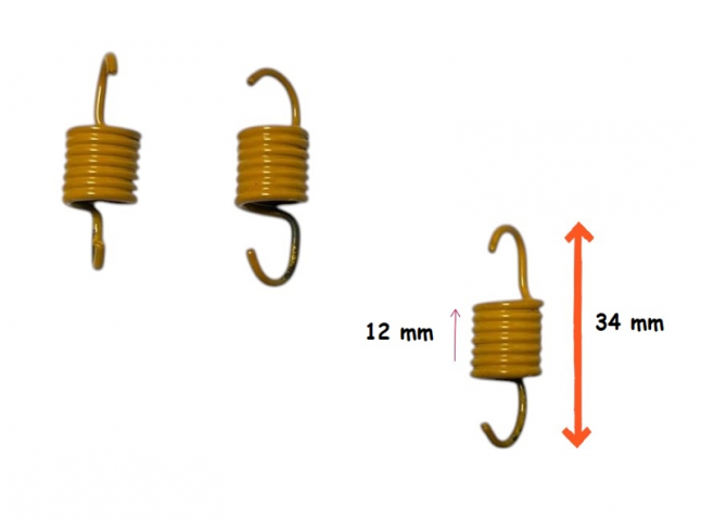 (speed Up) Gy6 Scooter 125 / 150 (1250rpm - Sarı) Performans Debriyaj Balata Yayı 3'lü