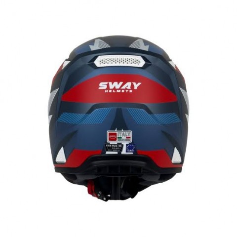 Sway 635 Shot Black Blue Cross Kask