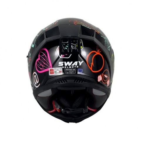 Sway 867 Peri Colorful Full Face Kask