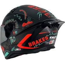 Sway 869 Drıft Full Face Kask Black Red