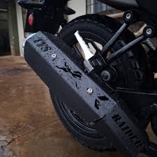 Tvs Raider 125 Egzoz Koruma Sacı Siyah