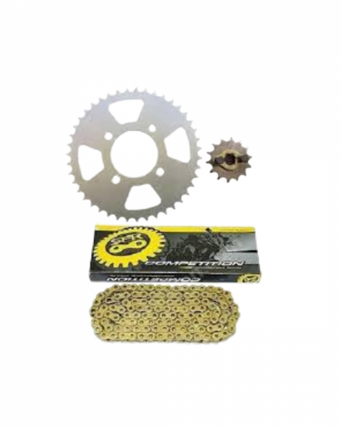 Tvs Raider 125 Ön Ve Arka Dişli Ve Zincir Seti (gold) 14t-43t - 428