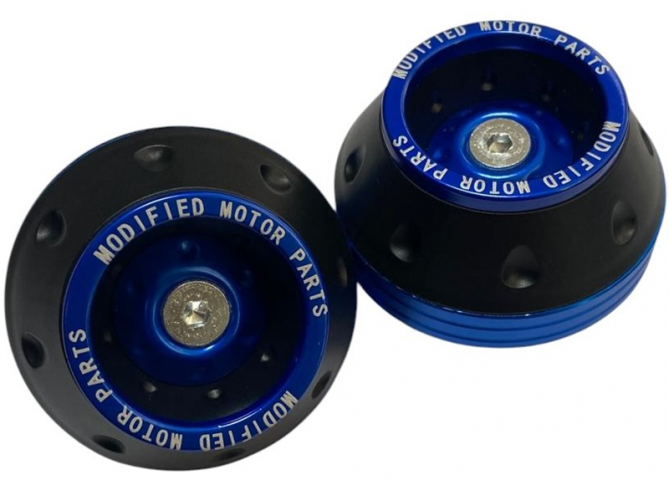 Universal Motosiklet Ön (aks) Teker Koruma Takozu Seti Renkli Blue (mavi) 2'li