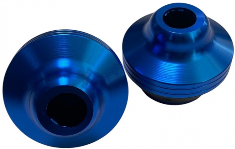 Universal Motosiklet Ön (aks) Teker Koruma Takozu Seti Renkli Blue (mavi) 2'li