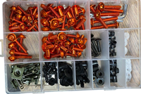 Universal Motosiklet Renkli Civata Seti Grenaj (kaporta) Kırmızı