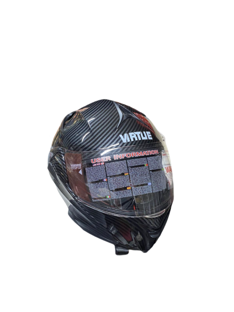 Virtue Ece R22.05  L 59-60 Cm 1550 +/- 50g Çene Açılır Karbon Kask