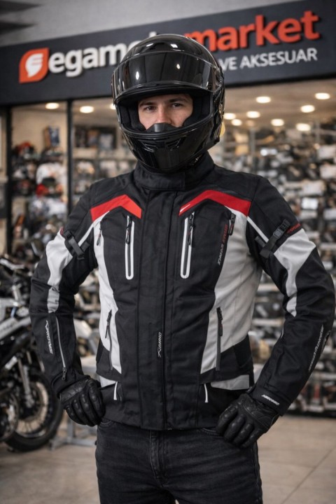 Windtech Bay / Bayan 4 Mevsim Enduro Mont Krem (4 Mevsim Kontrol – Tek Mont, Her Koşul)