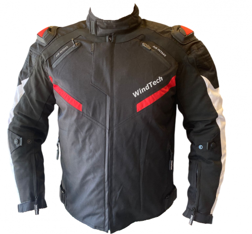 Windtech Erkek 4 Mevsim Uzun Mont Siyah,kırmızı