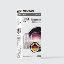 Wolfram T10 Ampul T10 Orta Dipsiz Ampul 12v W5w