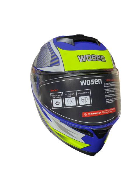 Wosen Ece R22.05  L 59-60 Cm 1650 +/- 50g Çene Açılır Sarı Mor Kask