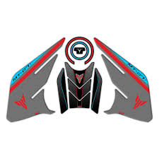 Gp Kompozit Yamaha Mt-07 Uyumlu Tank Pad Seti Kırmızı-gri 2021-2024