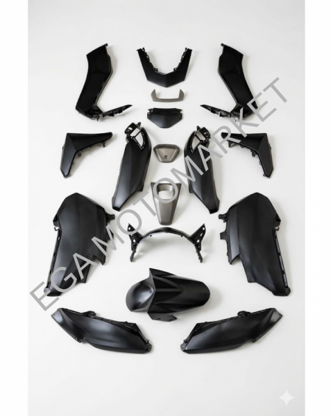 Yamaha Nmax 125 / 155 Mat Siyah Grenaj Seti (2021-2024)