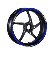 Yamaha Nmax 125 / 155 Mavi Reflektörlü Jant Şeridi Tek Jant İçin (2021-2024)