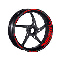 Yamaha Universal Kırmızı Reflektör Racing Şerit 2 Jant İçin