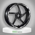 Yamaha Xmax 125 / 250 / 300 / 400 Siyah Beyaz Reflektör Jant Şeridi Sticker Tek Jant İçin 2010-2025