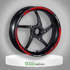 Yamaha Xmax 125 / 250 / 300 / 400 Beyaz M Power 1 Set Jant Şeridi Tek Jant İçin 2010-2024