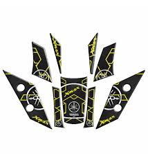 Yamaha Xmax 250 / 300 Tankpad Set Sarı - Siyah Desenli 013 (2018-2022)