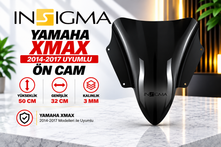 Yamaha Xmax 250 / 400 Ön Cam Füme (siperlik) 2014-2017