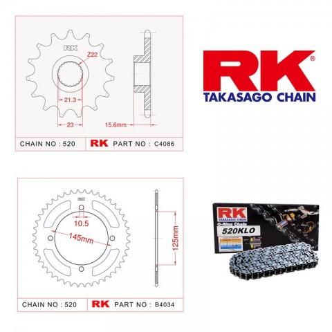 Yamaha Xtz 660 Tenere Zincir Ve Dişli Seti O-ringli Rk 1996-2000