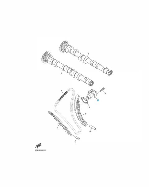 Yamaha Yzf R1 / Mt 10 Ekzantrik Gergi Otomatiği (tansiyoner) Orjinal (2015-2020) 2cr-12210-02
