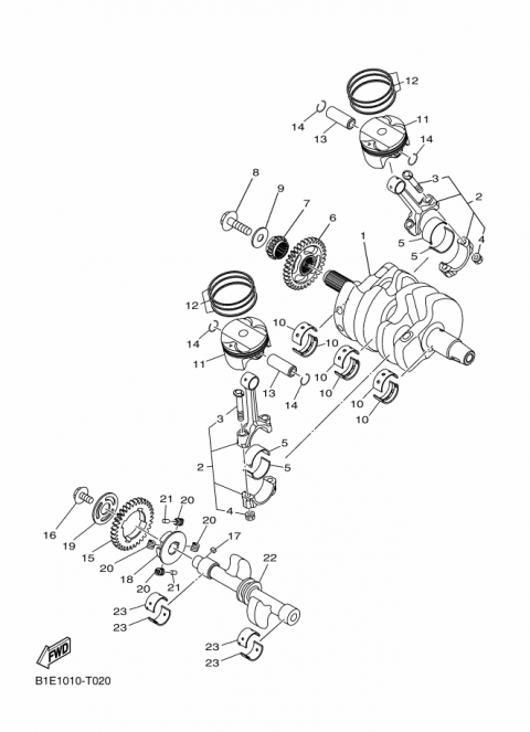 Yamaha Yzf R25 / Mt25 Piston Orjinal (2021-2025)
