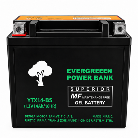 Ytz14s-bs Akü, (150*86*107)) Evergreen