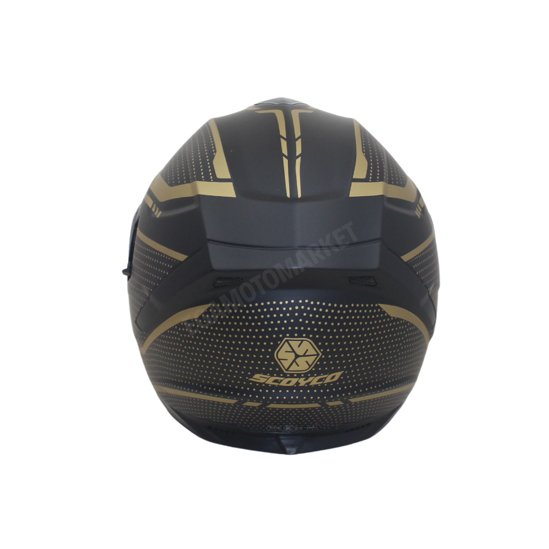 Scoyco Blade Full Face Kask – Güneş Vizörlü Dot-ce