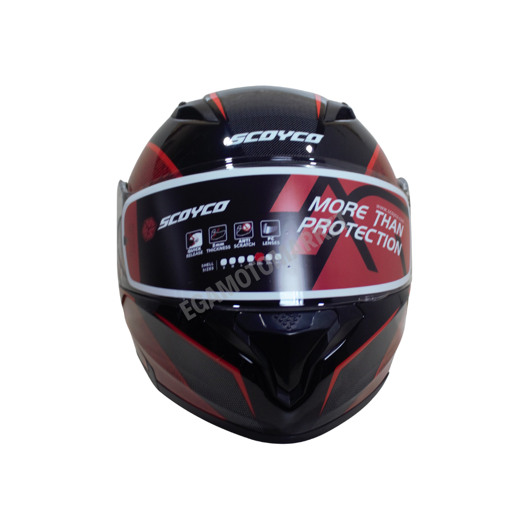Scoyco Night Ff-868 Çene Açılır Kask – Güneş Vizörlü, Dot-ce