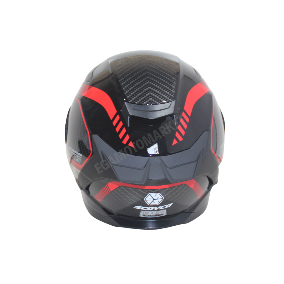 Scoyco Fire Ff-871 Full Face Kask – Güneş Vizörlü Dot-ce