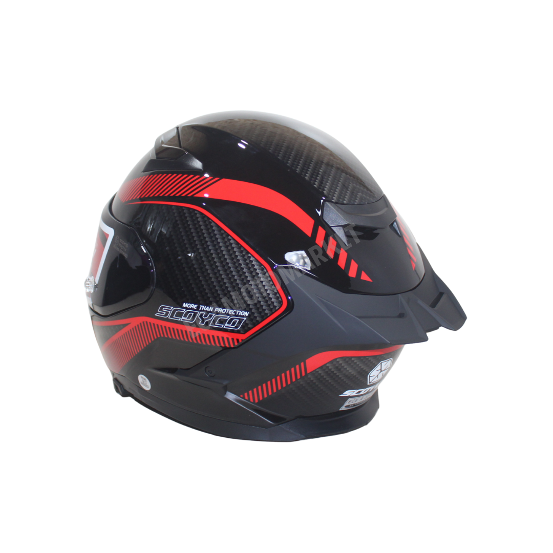 Scoyco Fire Ff-871 Full Face Kask – Güneş Vizörlü Dot-ce